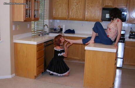 Kiss Her Foot xxx photo collection featuring Betty in passionate lesbian action